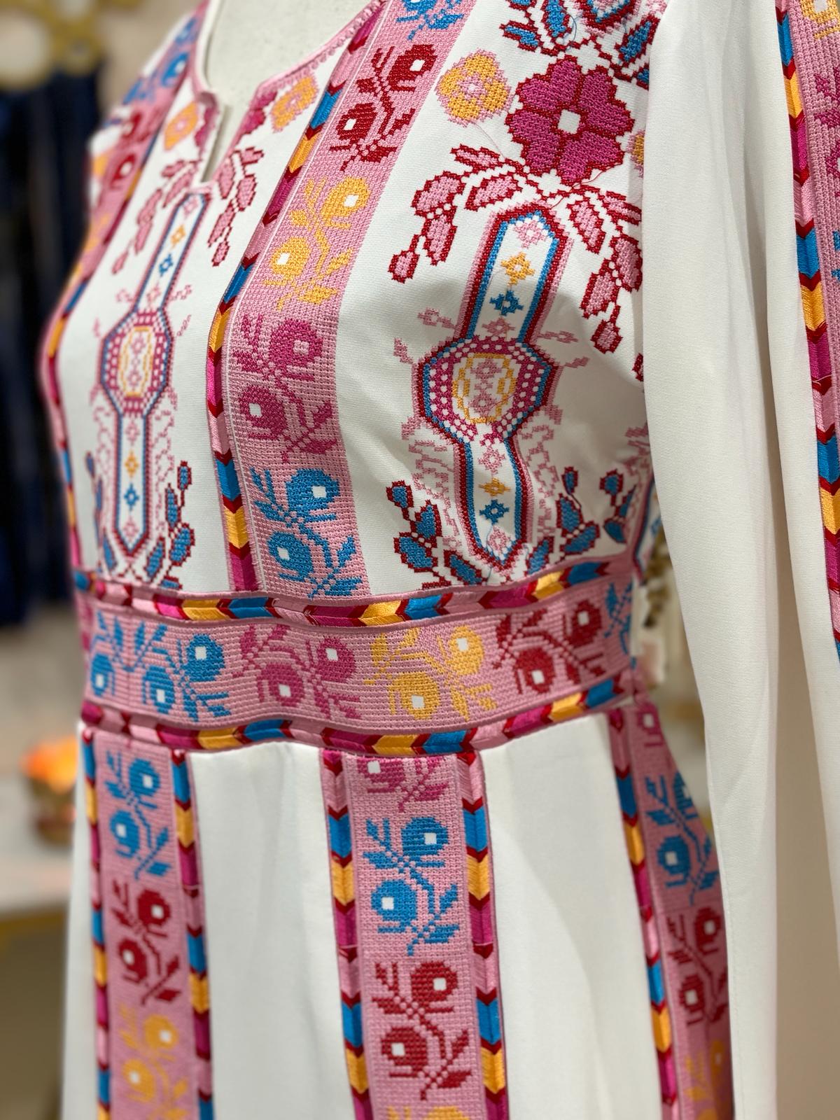 Palestinian Pink Floral Dress