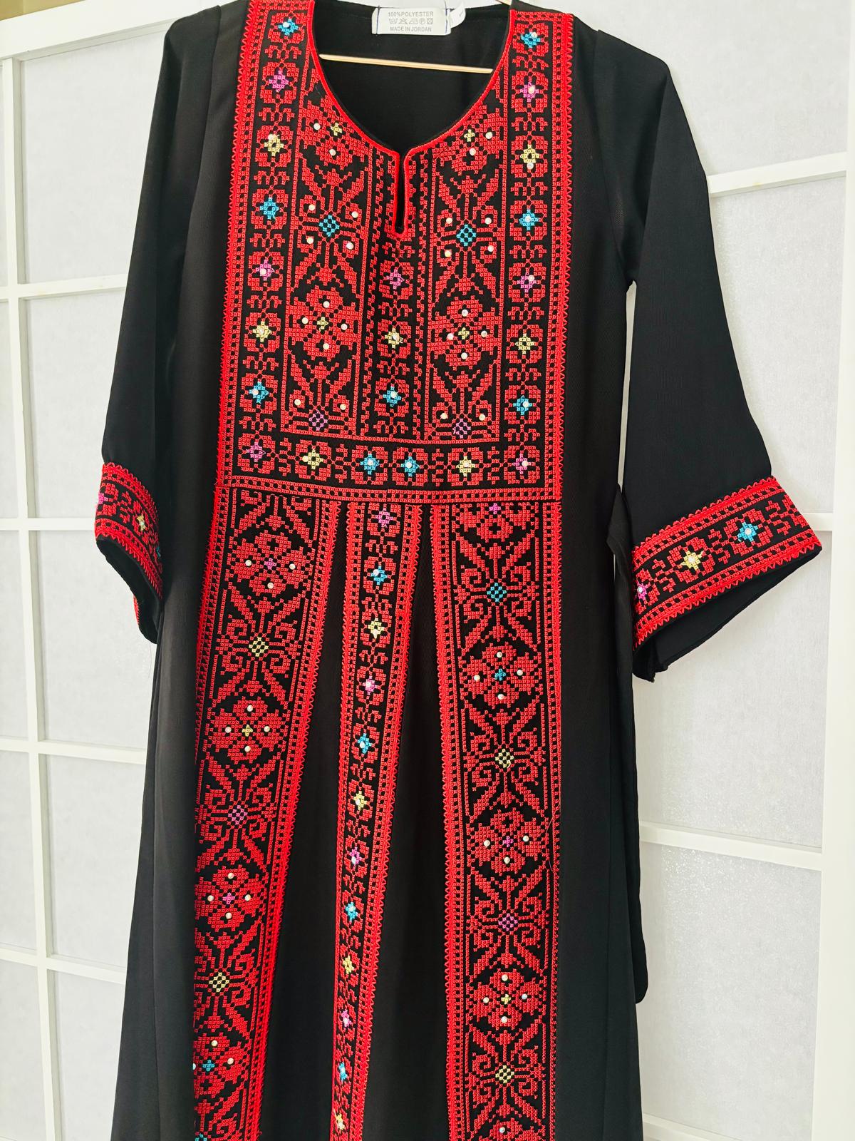 Kids Palestinian Thobe (Orouq With Colours) (AGE: 4-13 YEARS)