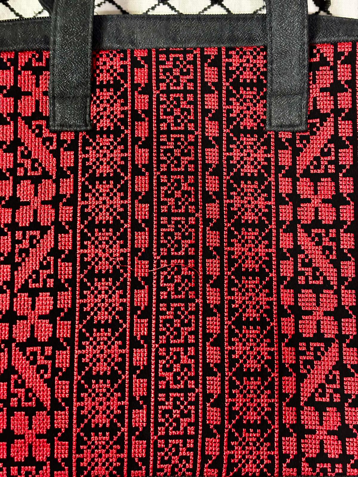Laptop Red Tatreez Bag 2