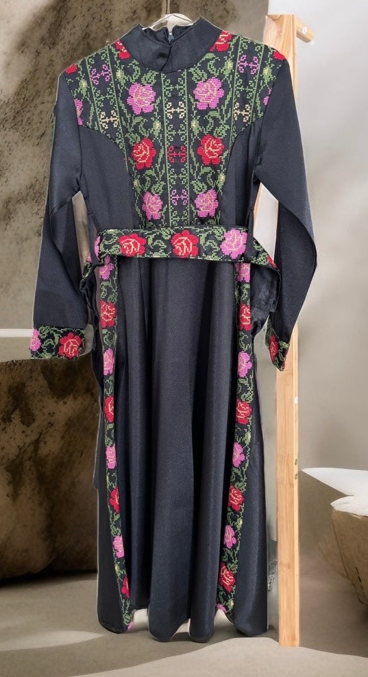 Kids Palestinian Thobe (Floral)