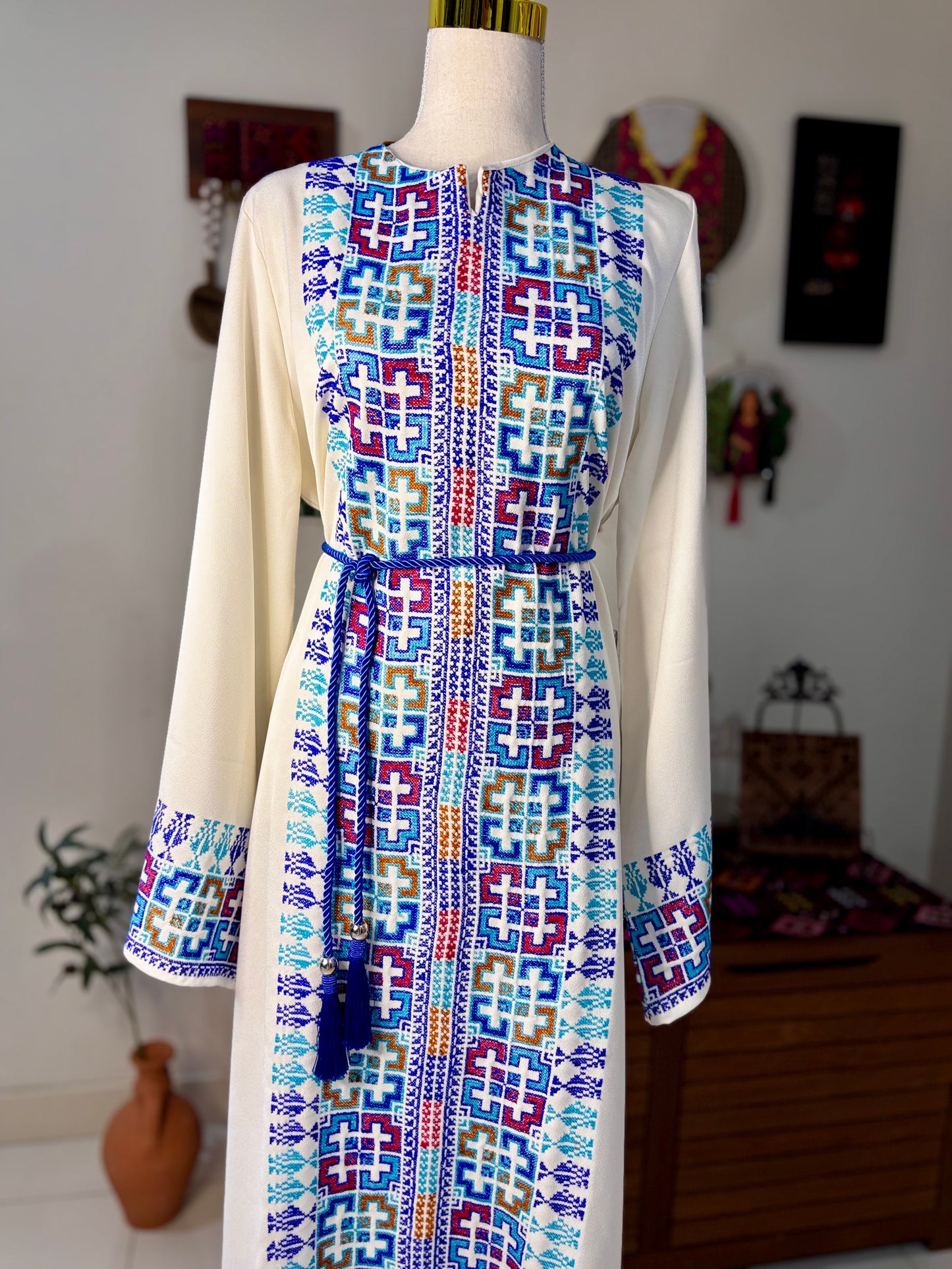 The Blue Heritage Thobe (Ramallah Collection)