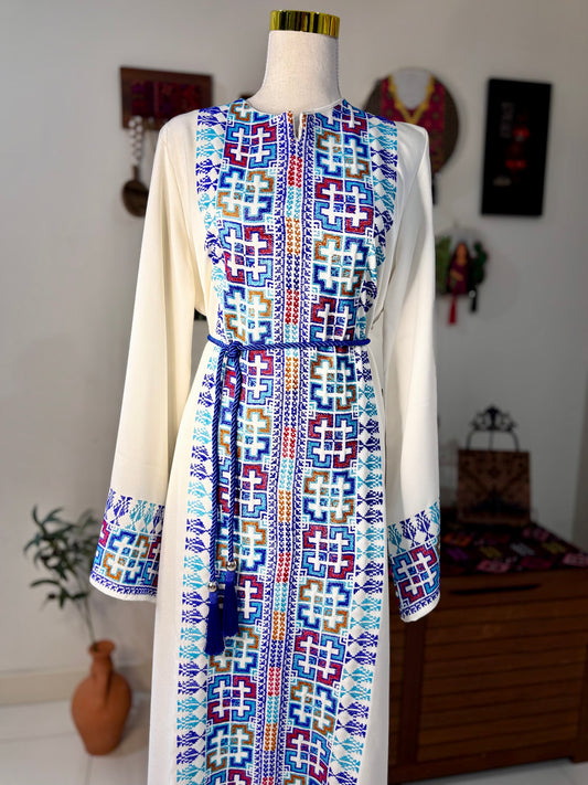 The Blue Heritage Thobe (Ramallah Collection)