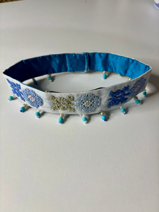Tatreez Choker (Blue)