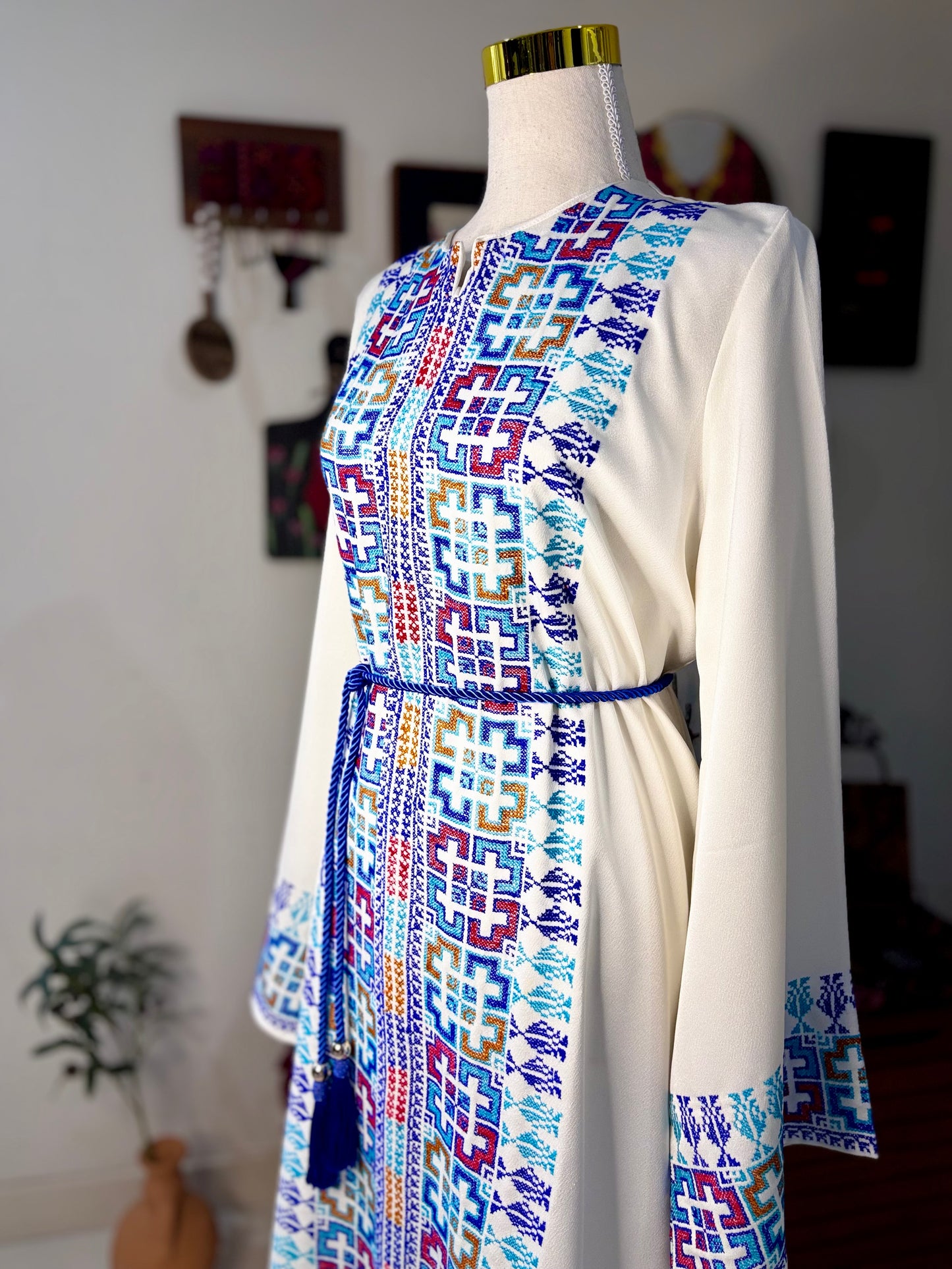 The Blue Heritage Thobe (Ramallah Collection)