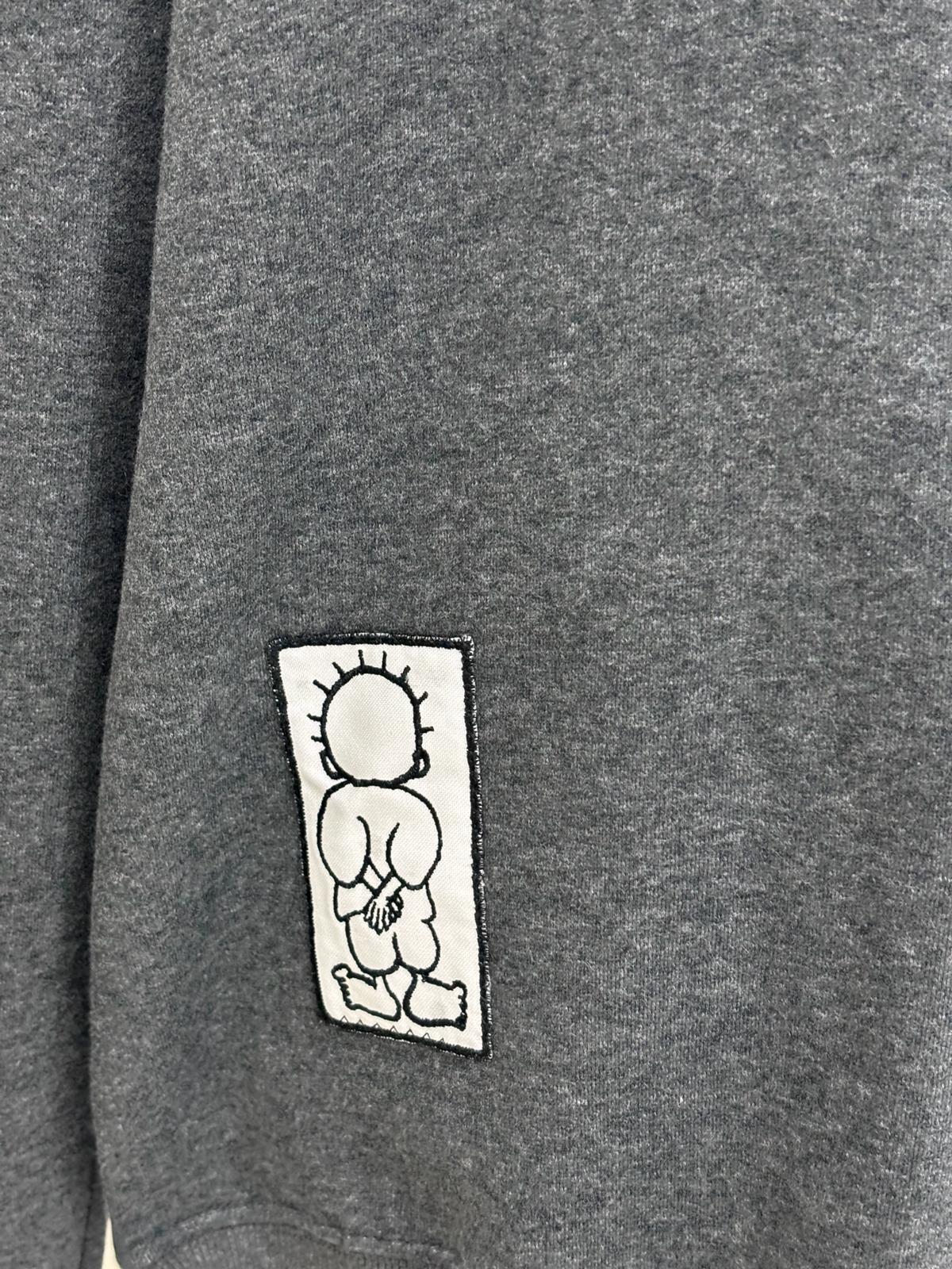Round Neck Sweatshirt  With Palestine Map Embroidery.