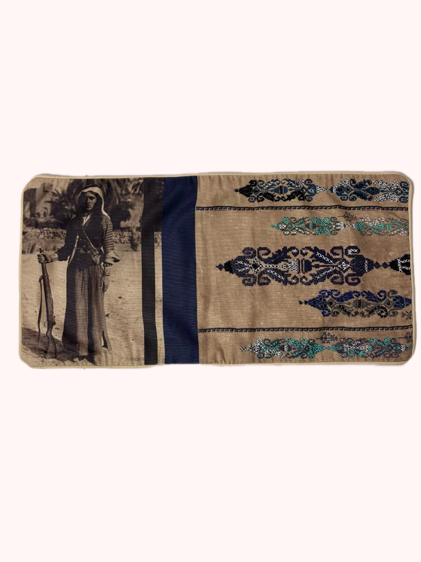 Rectangular Bedwin Cushion Cover (Blue)