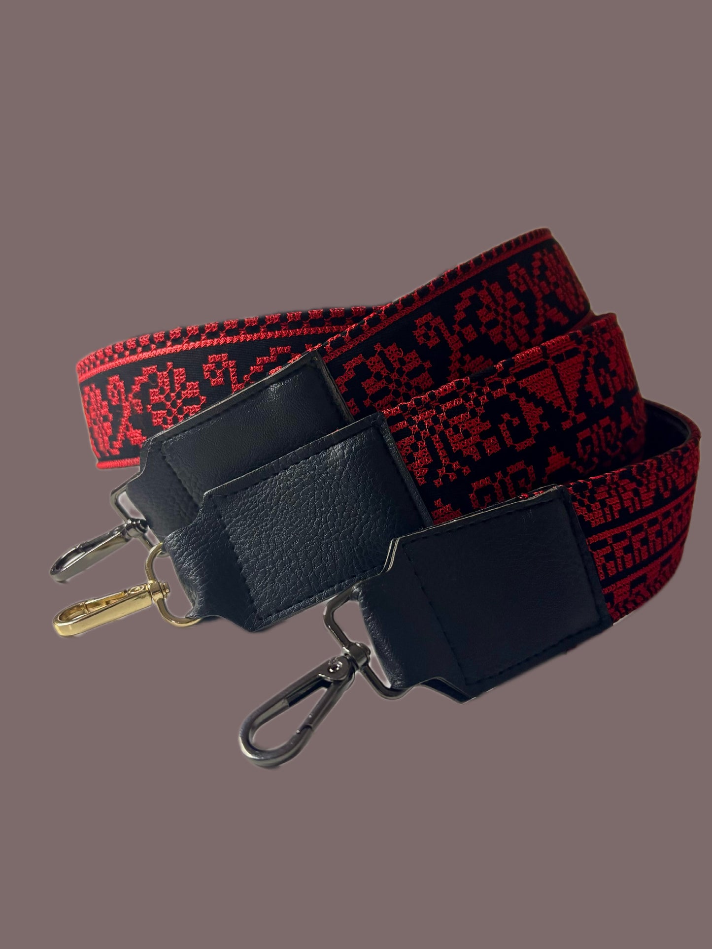 Bag/Camera Strap Red Tatreez