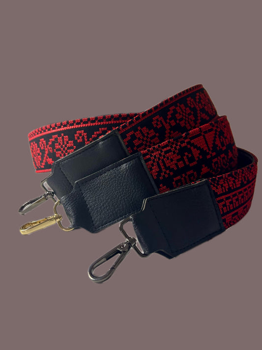 Bag/Camera Strap Red Tatreez