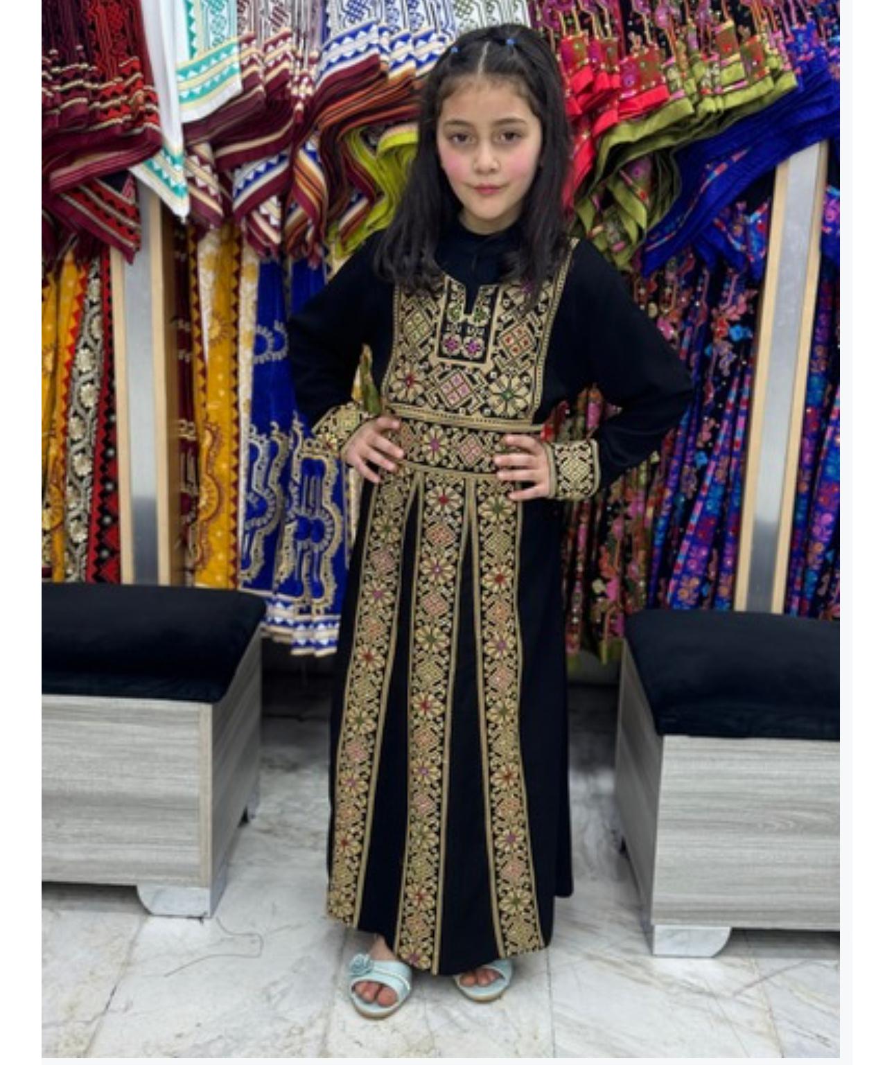 Black and Gold Thobe for Kids (4-10 years)