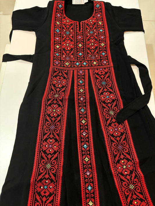 Kids Palestinian Thobe (Orouq With Colours) (AGE: 4-13 YEARS)
