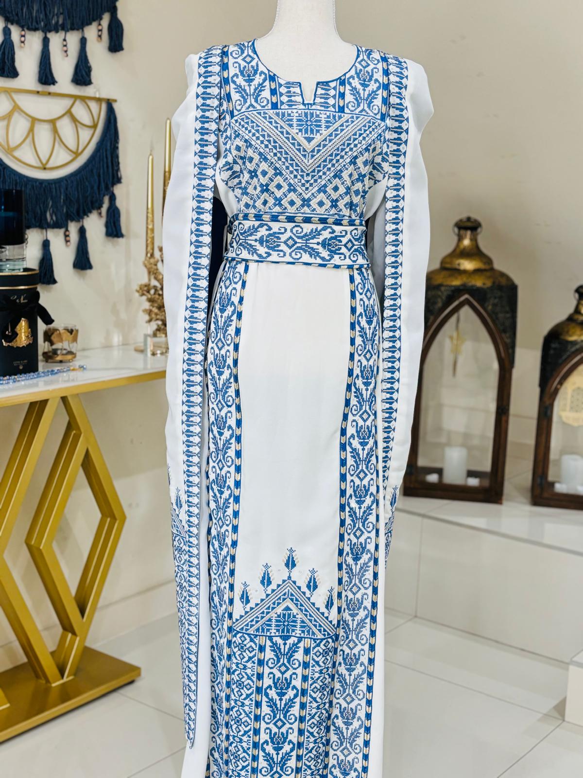 The Princess Thobe (White and Blue)