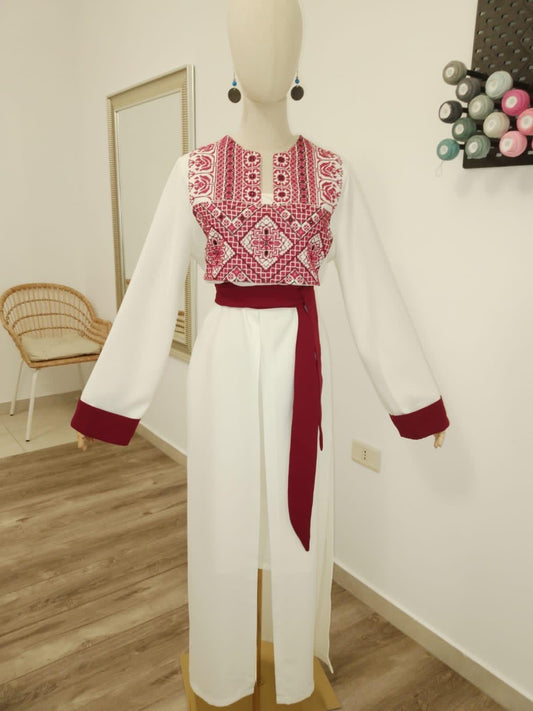 Palestinian Jellayeh (White and Red)