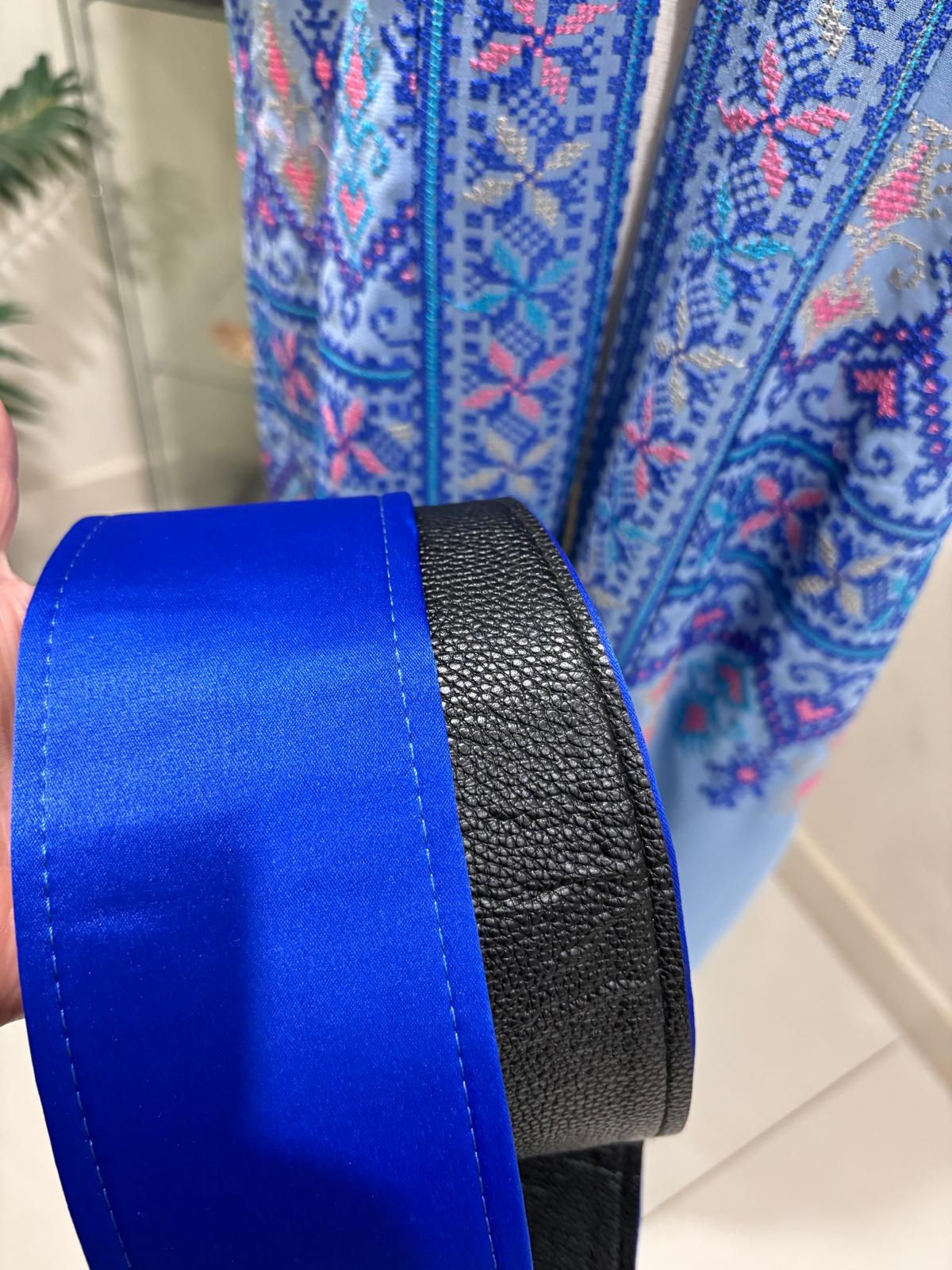 Satin Belt Blue
