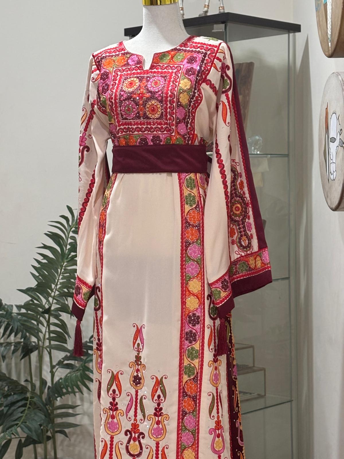 Beige Malaka Dress