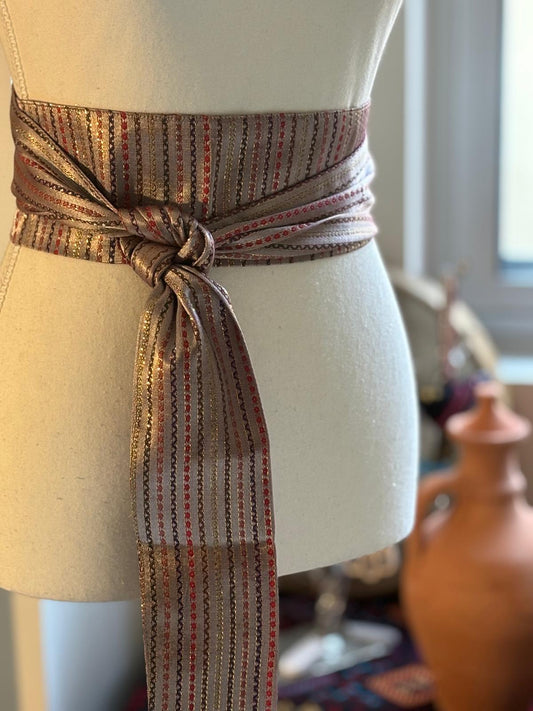 Original Saya Belt (Sunset)/ Rose Pink with Stripes