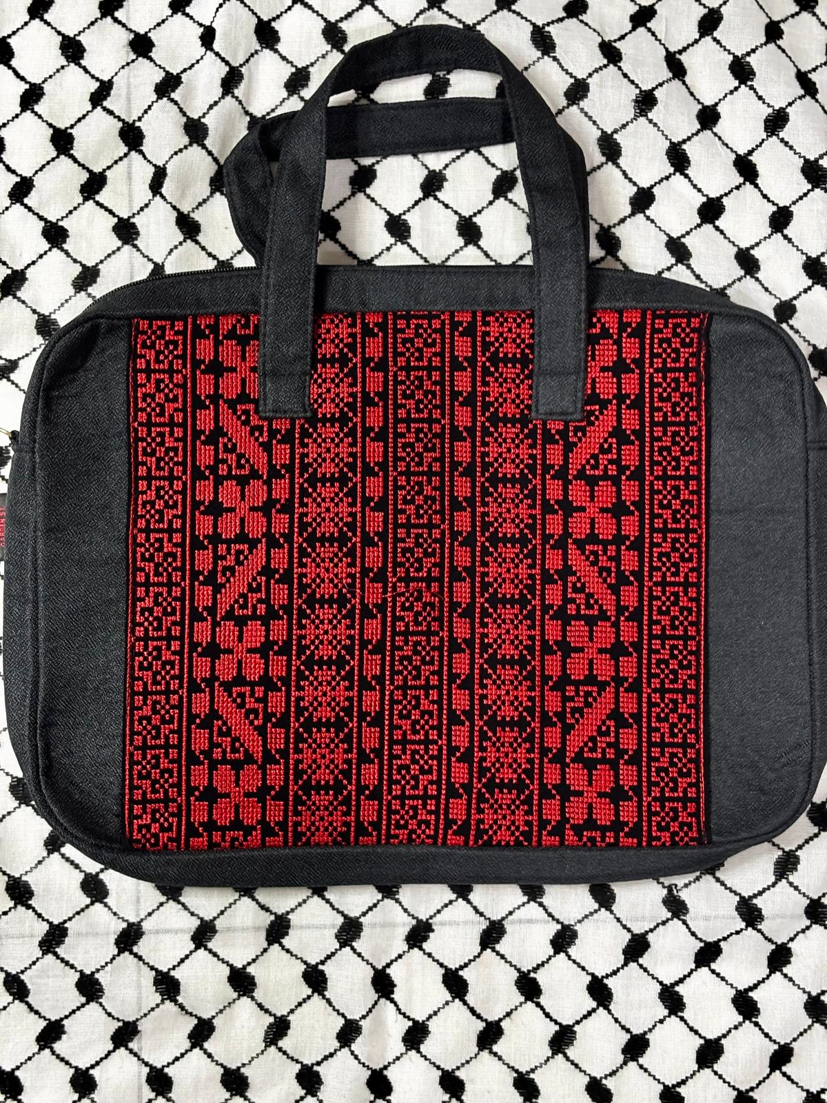 Laptop Red Tatreez Bag 2