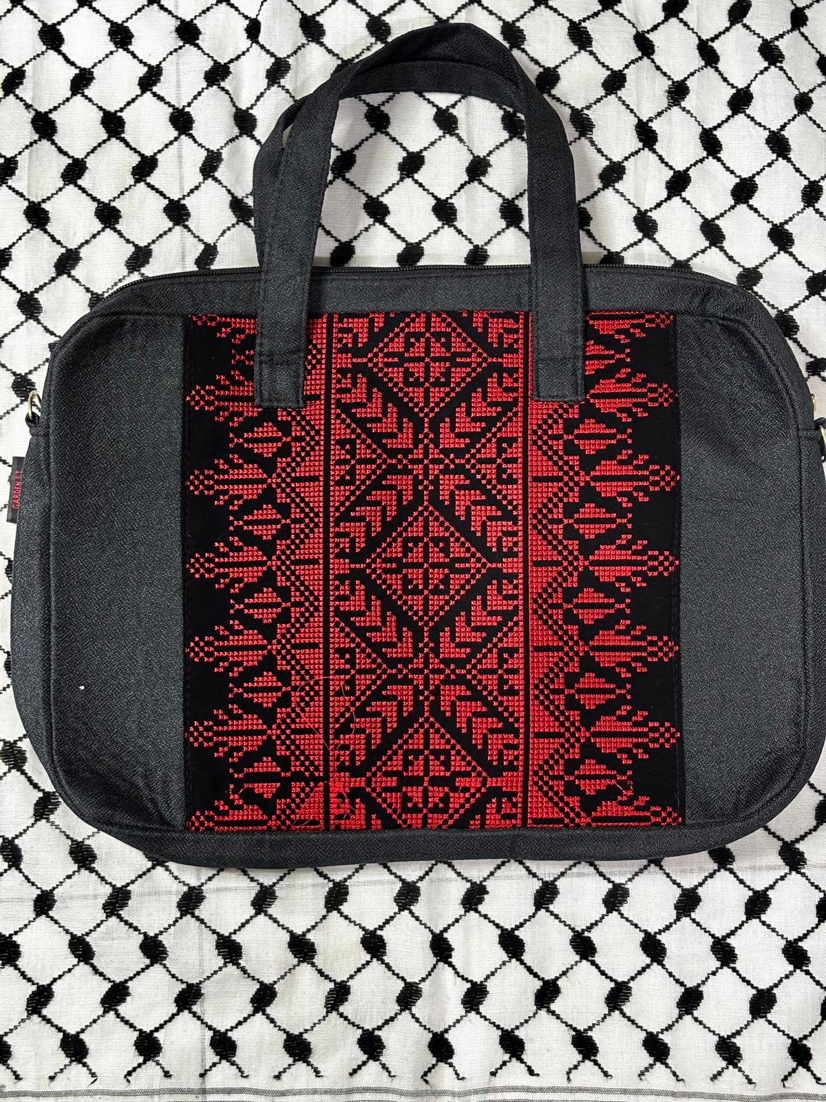 Laptop Red Tatreez Bag 1
