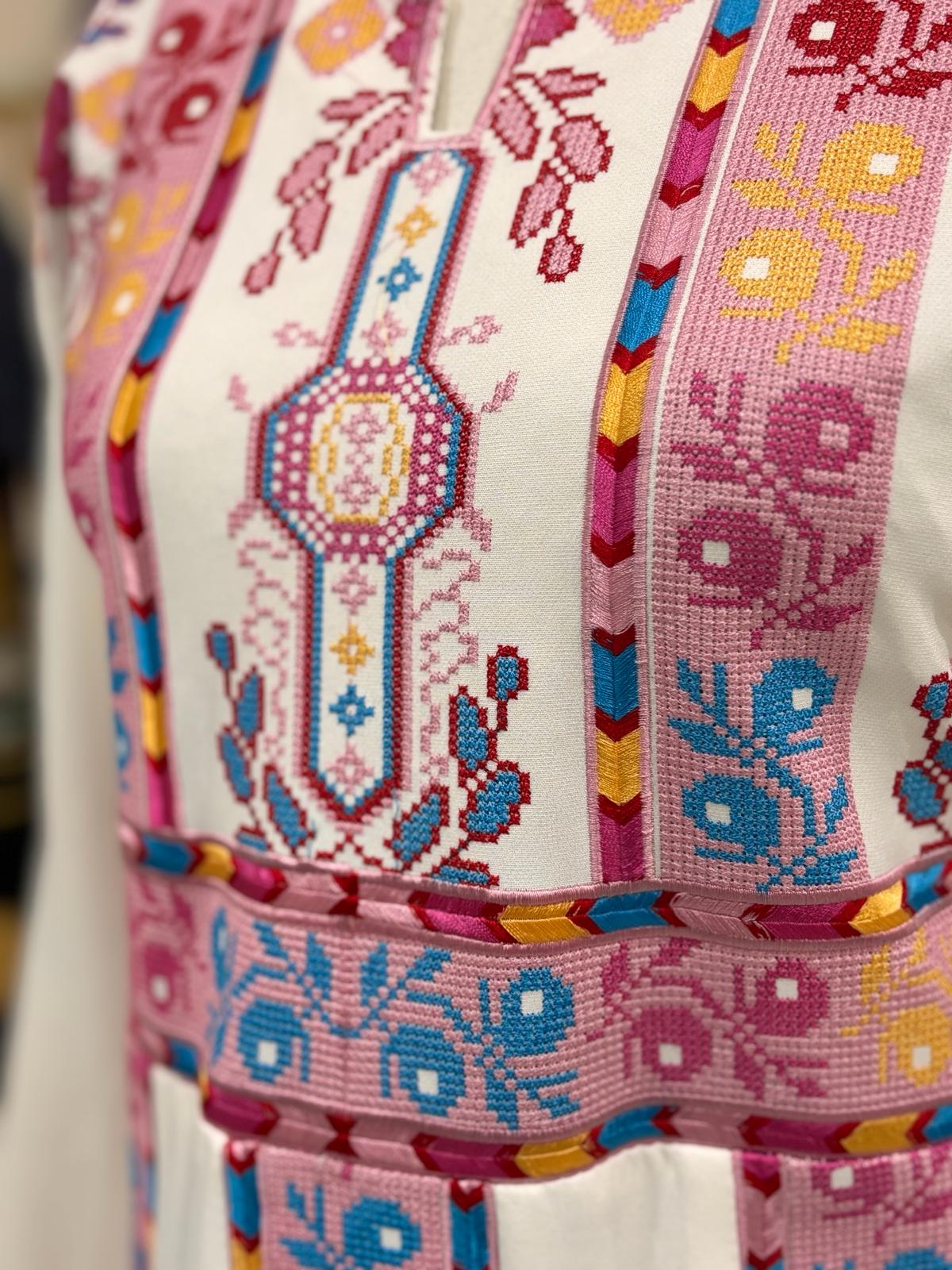 Palestinian Pink Floral Dress