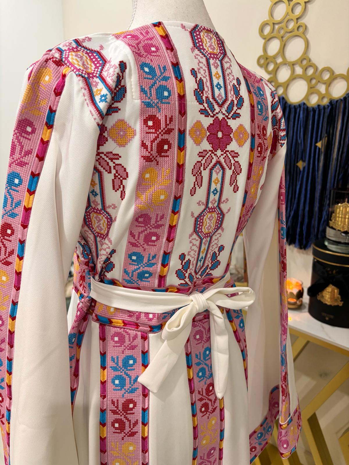 Palestinian Pink Floral Dress