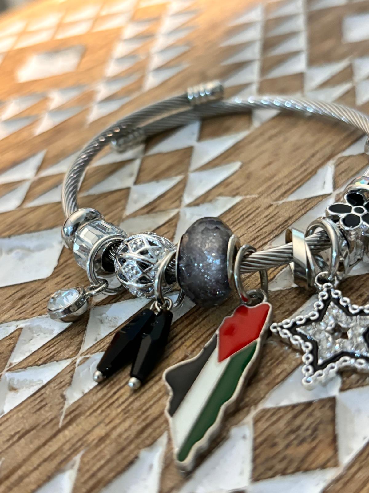 Palestine-Charms Bracelet (Pandora Inspired)