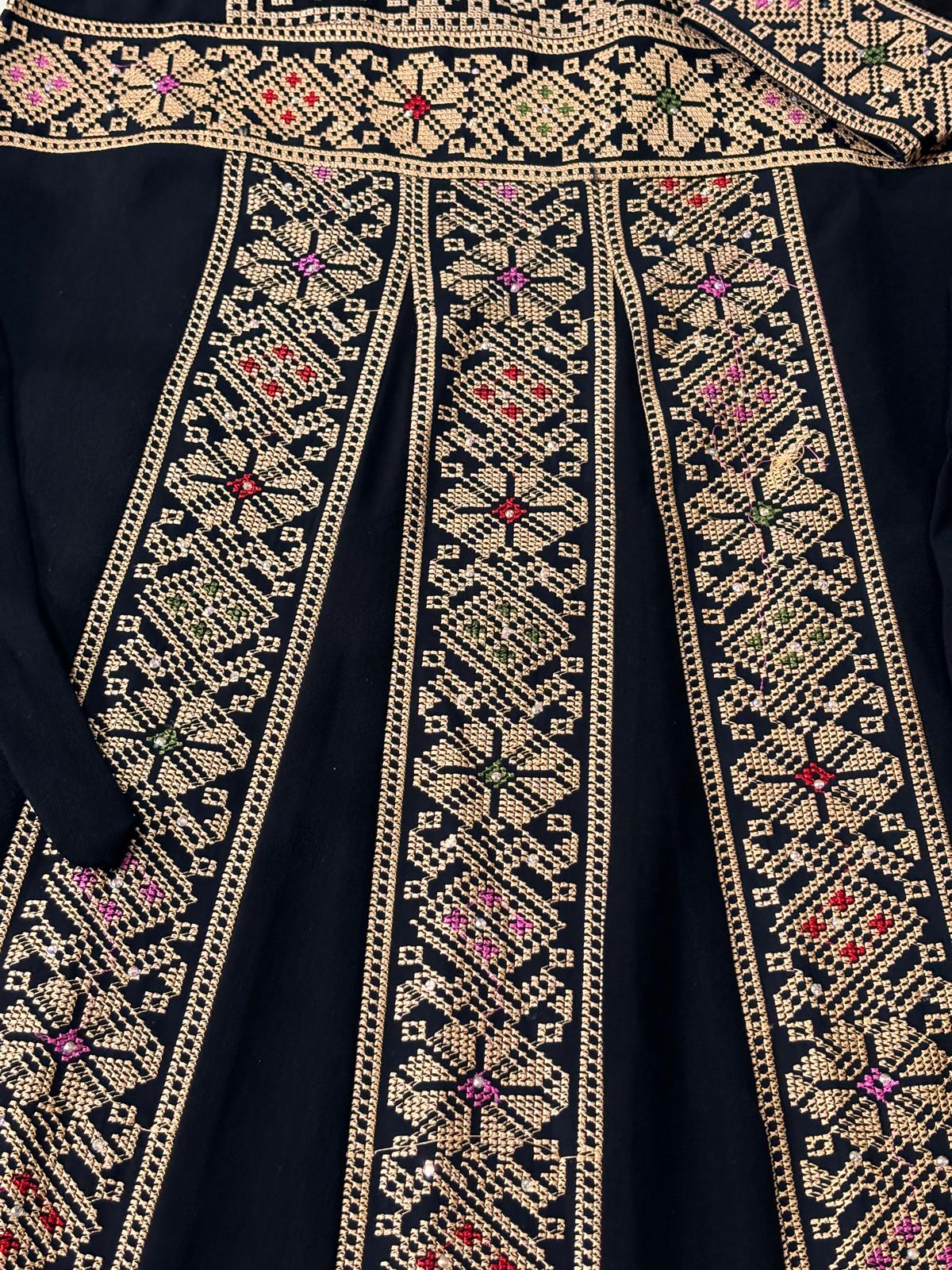 Black and Gold Thobe for Kids (4-10 years)