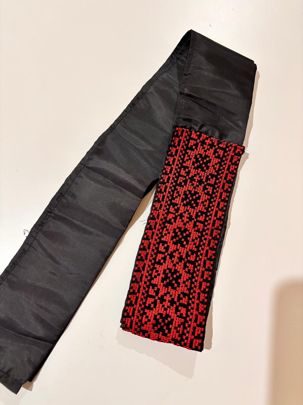 Tatreez Headband or Belt (no coins) Pattern 1 Red