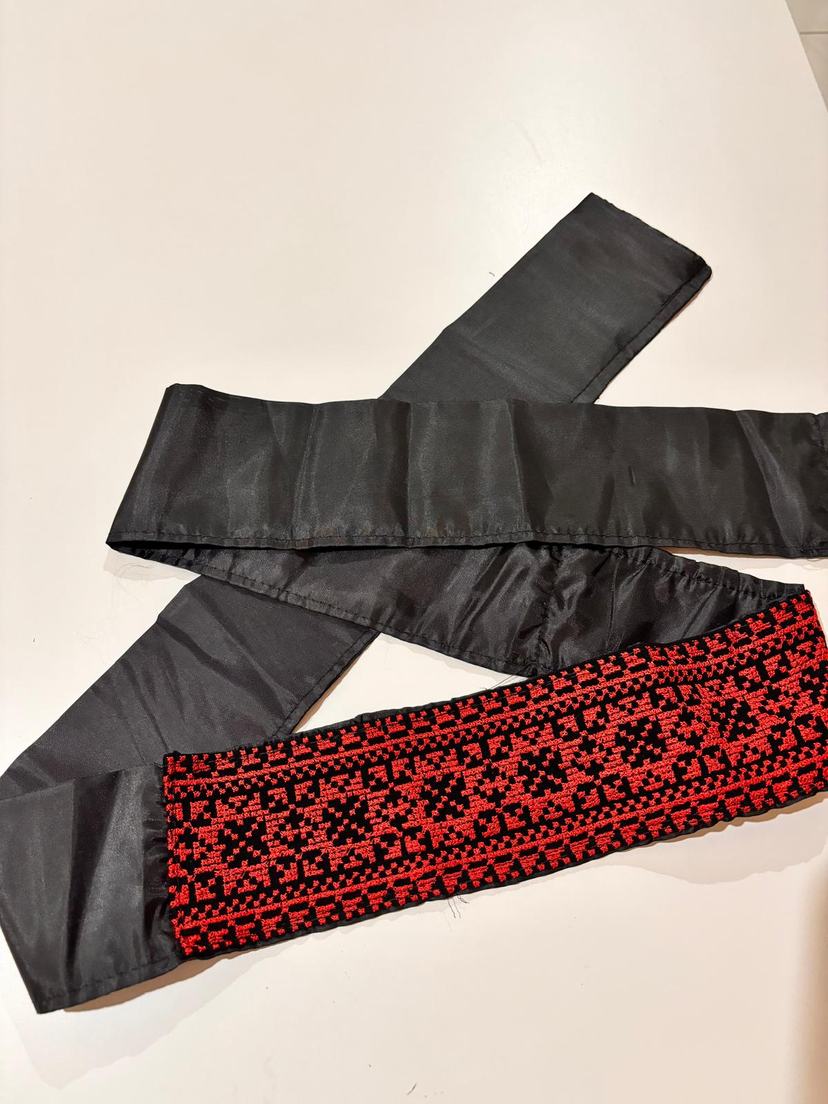 Tatreez Headband or Belt (no coins) Pattern 1 Red