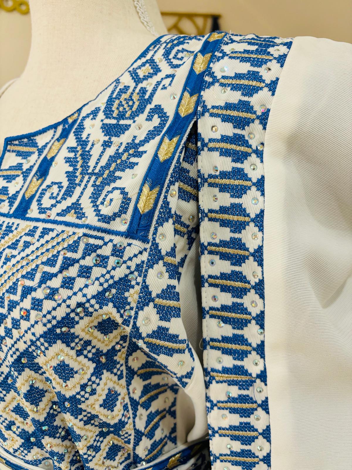 The Princess Thobe (White and Blue)