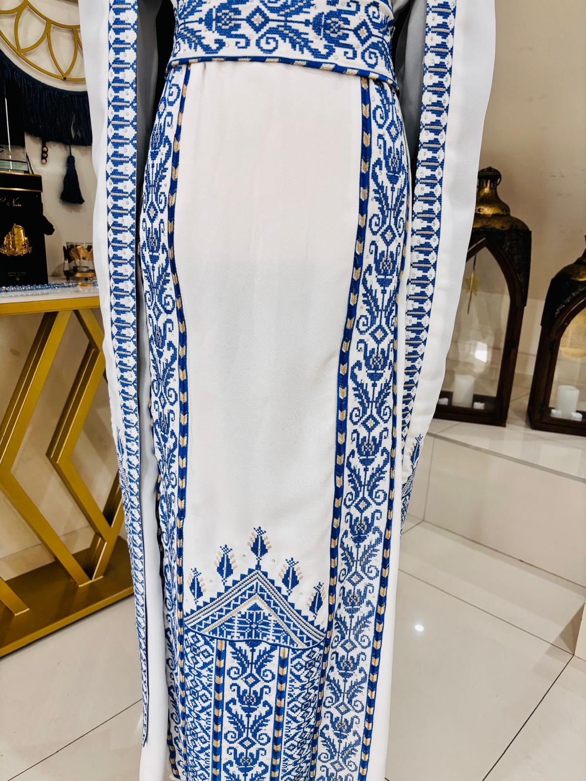 The Princess Thobe (White and Blue)