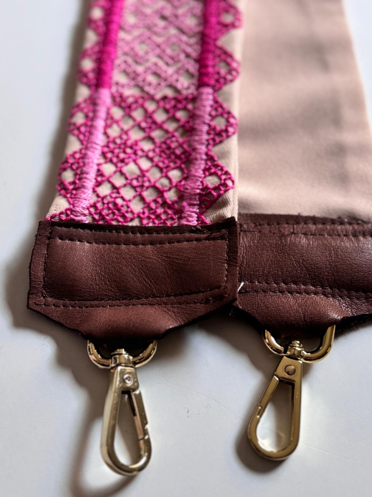 Hand Embroidered Bag strap