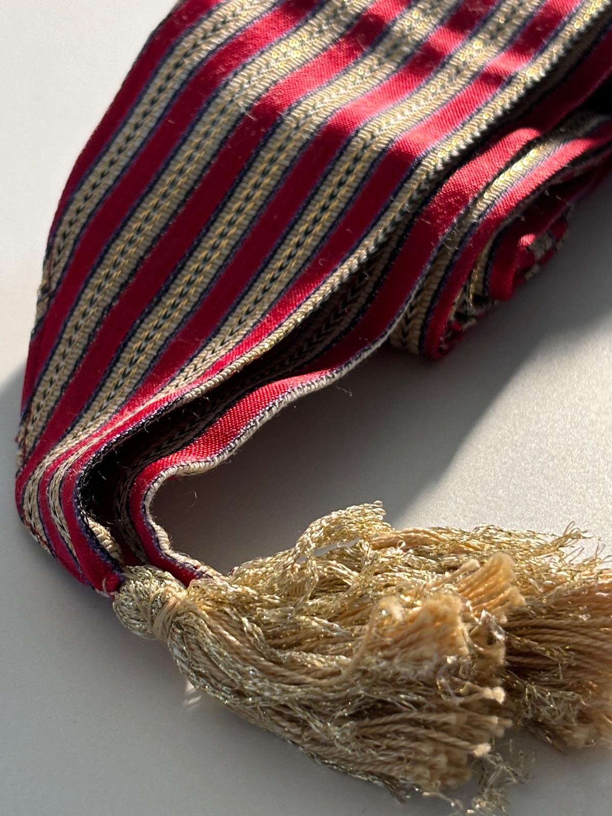 Original Saya Belt (Red and Gold Stripes)