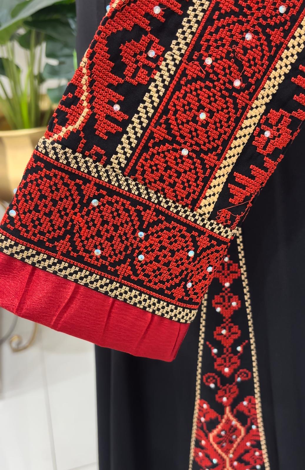 Double Cloche Embroidered Dress