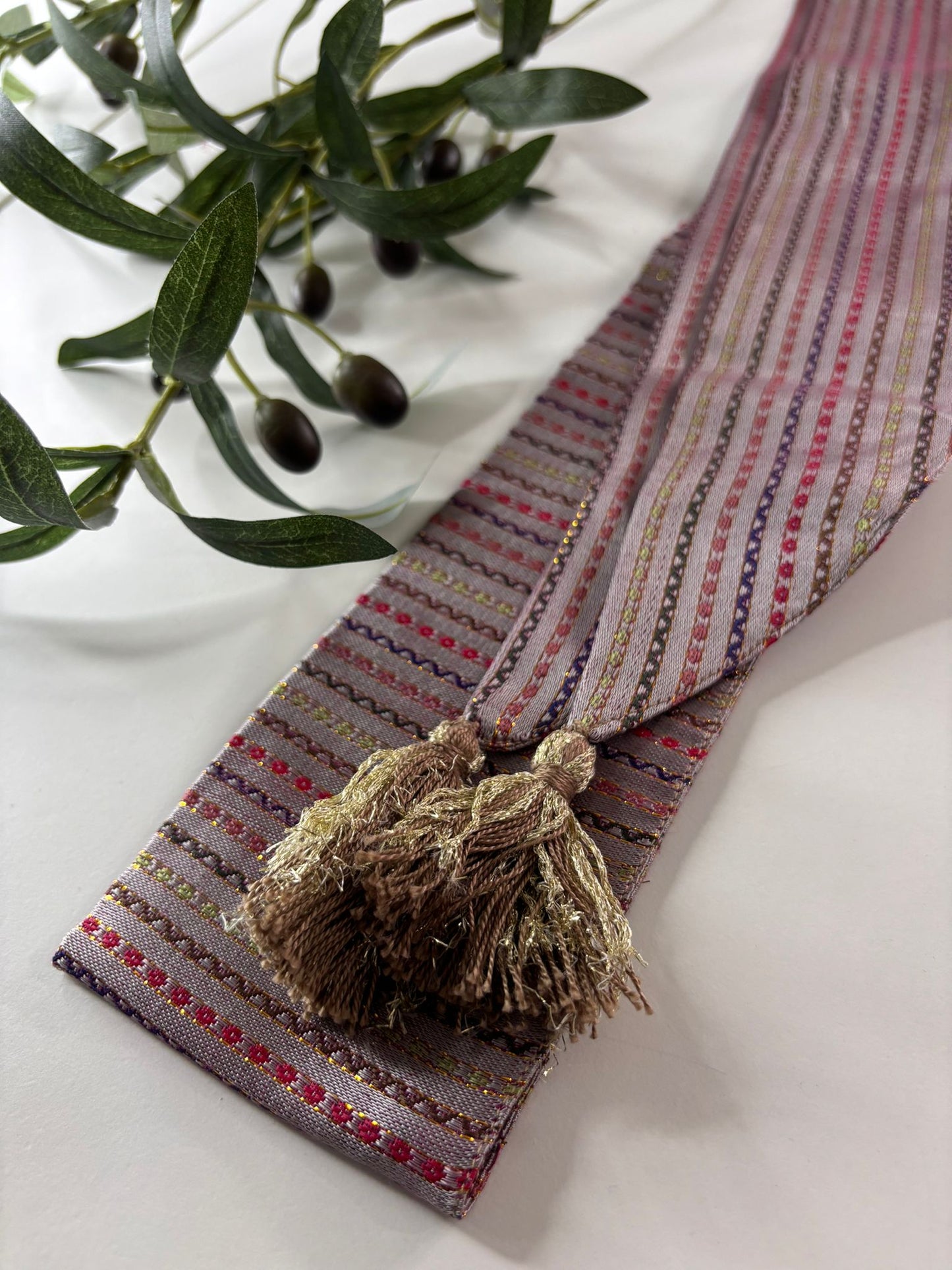 Original Saya Belt (Sunset)/ Rose Pink with Stripes