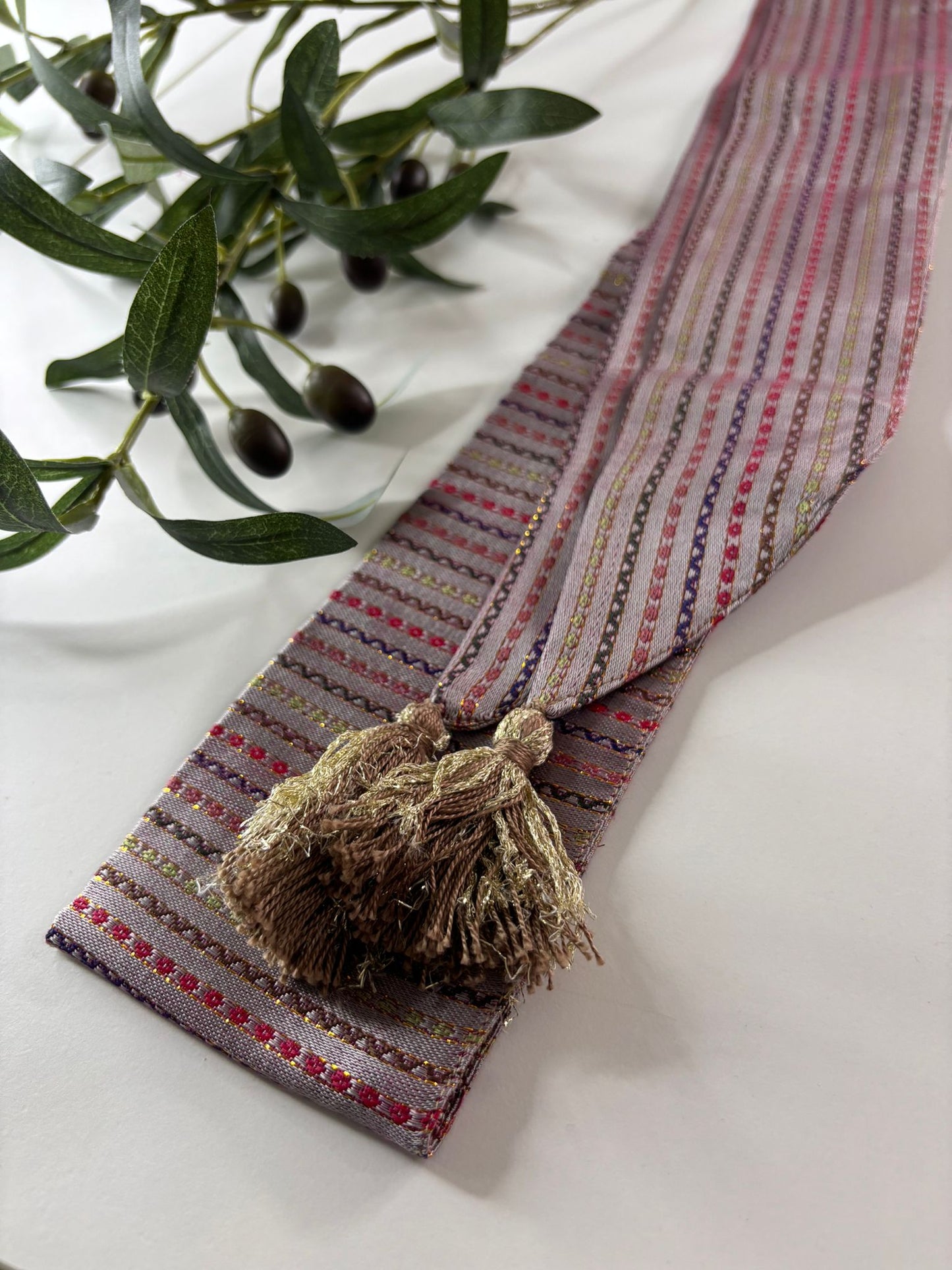 Original Saya Belt (Sunset)/ Rose Pink with Stripes