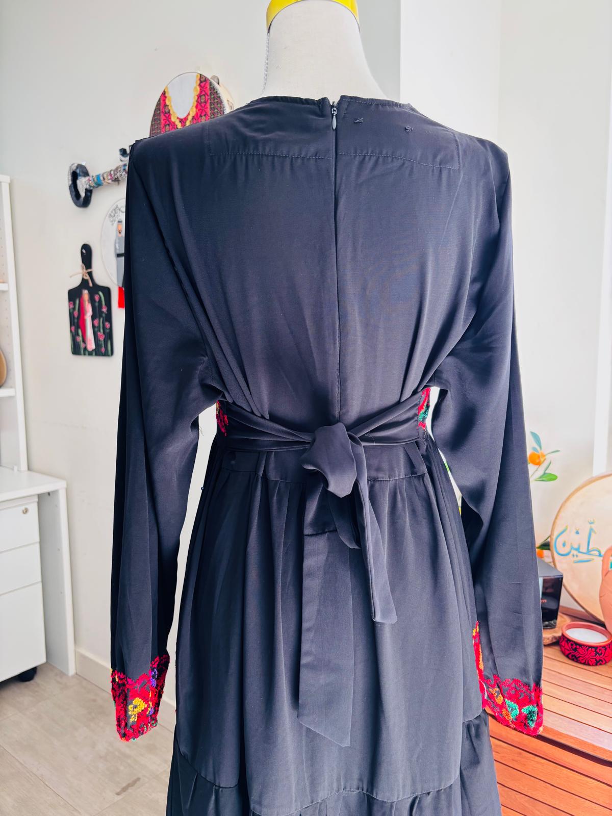 Elegant free size hand embroidered dress.