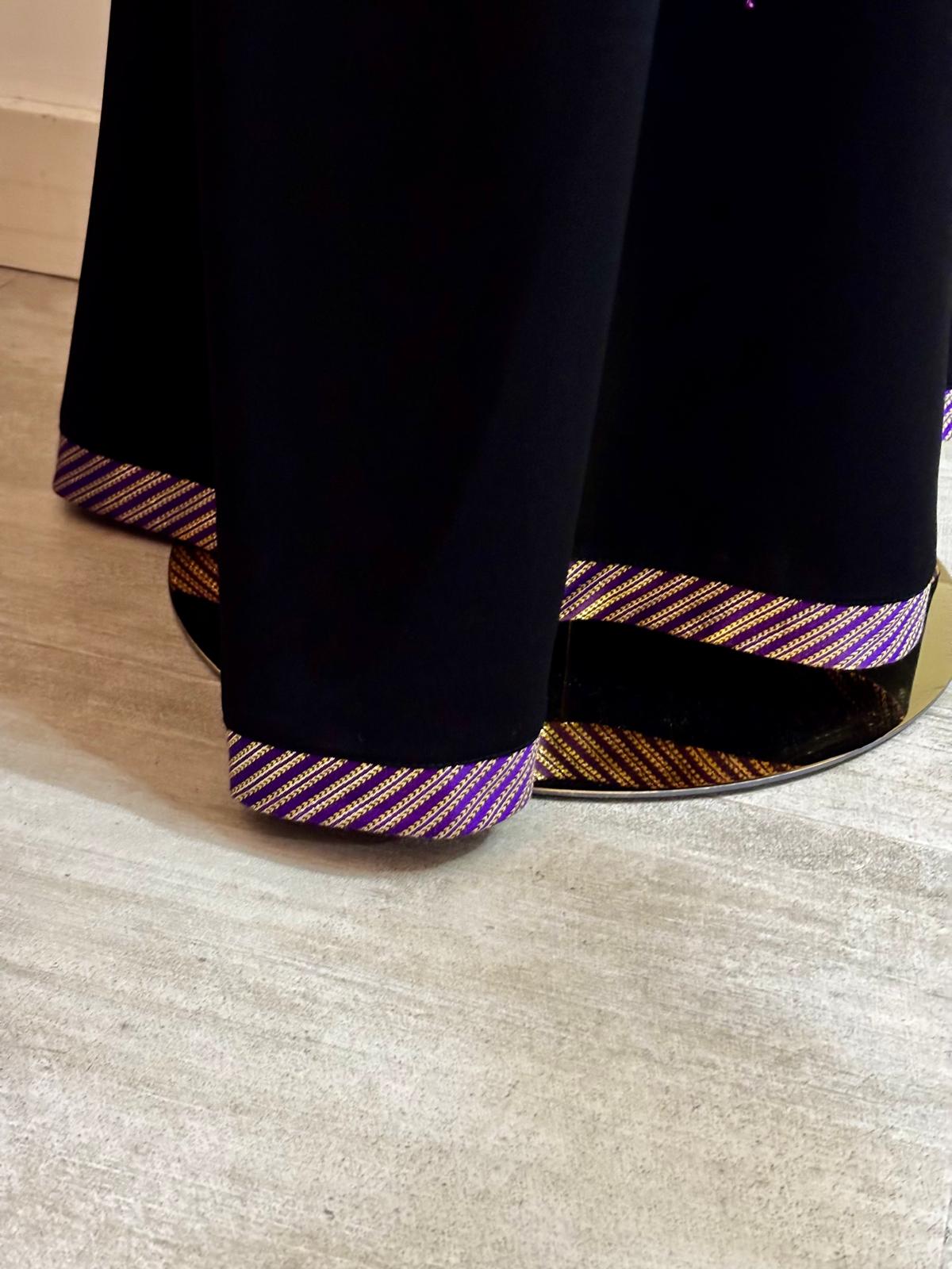 Purple Saya Tatreez Thobe