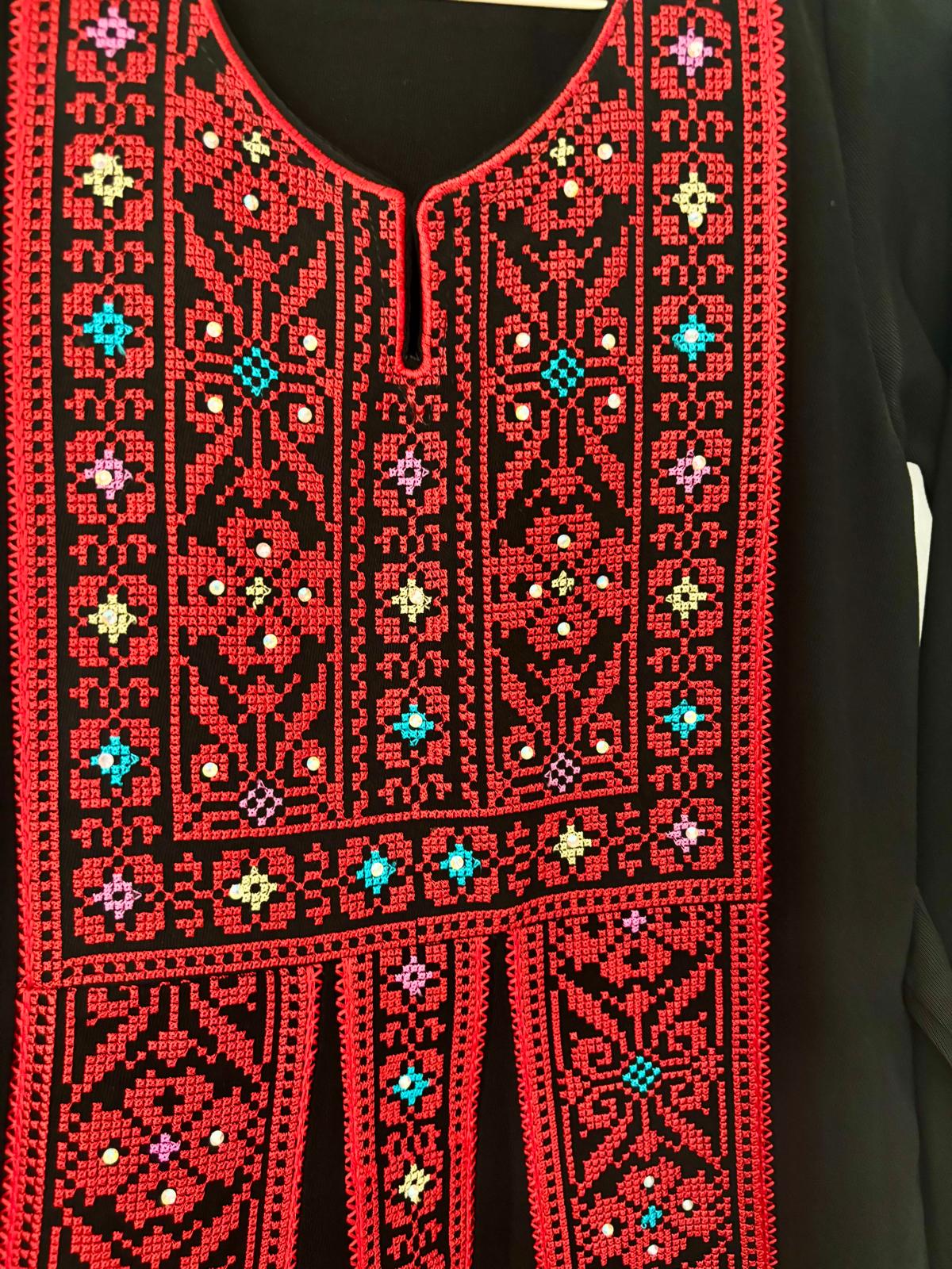 Kids Palestinian Thobe (Orouq With Colours) (AGE: 4-13 YEARS)