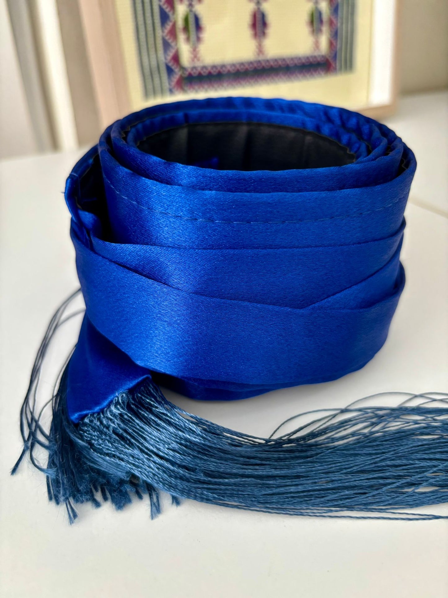 Satin Belt Blue