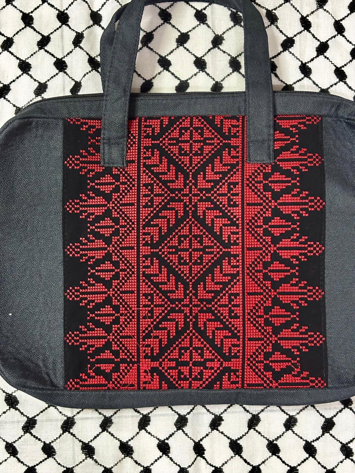 Laptop Red Tatreez Bag 1