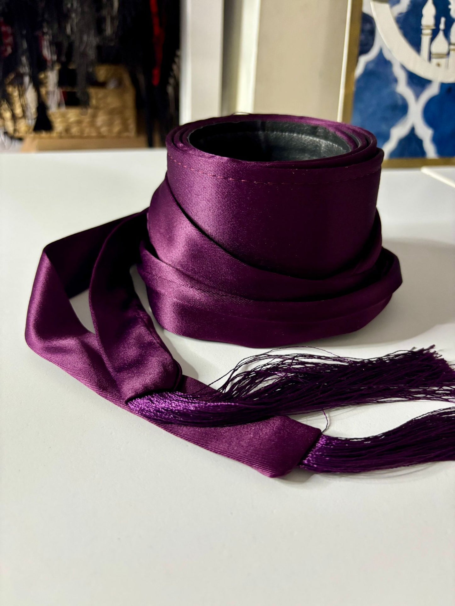 Satin Belt Purple