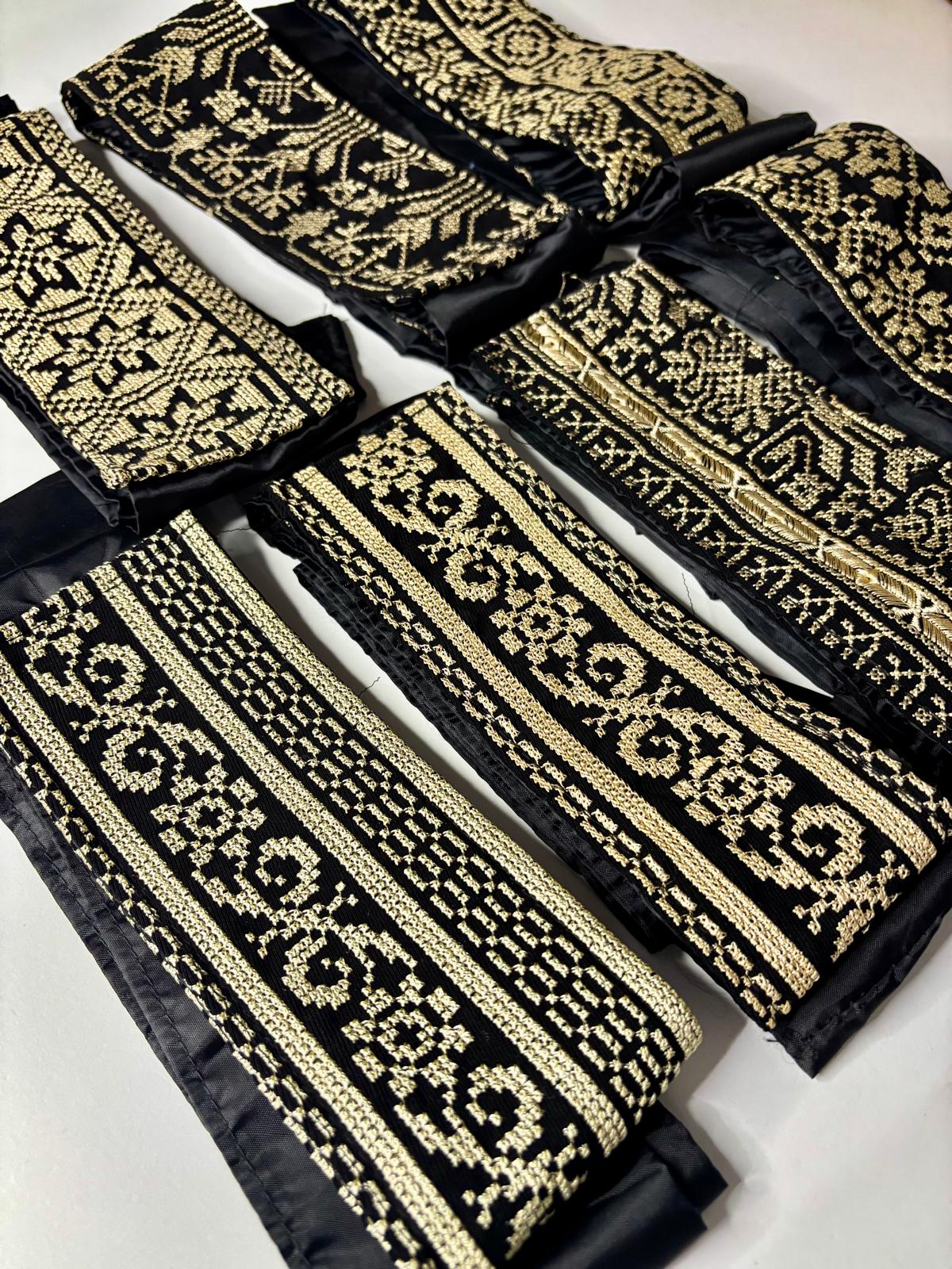 Tatreez Headband or Belt (no coins) Gold