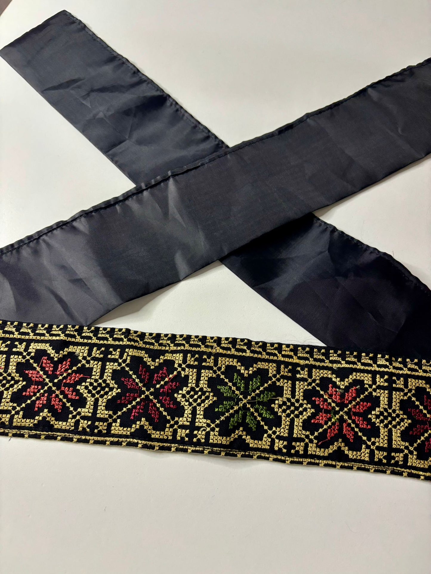 Tatreez Headband or Belt (no coins) Pattern 1 Gold Coloured