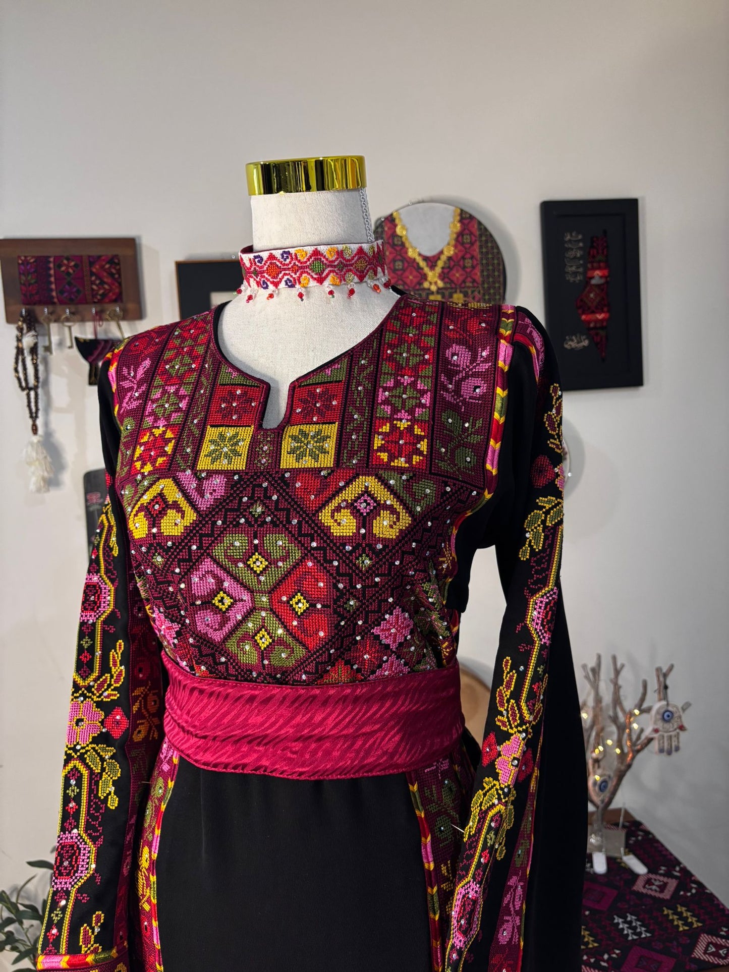 "Threads of the Sun" Thobe (Black).