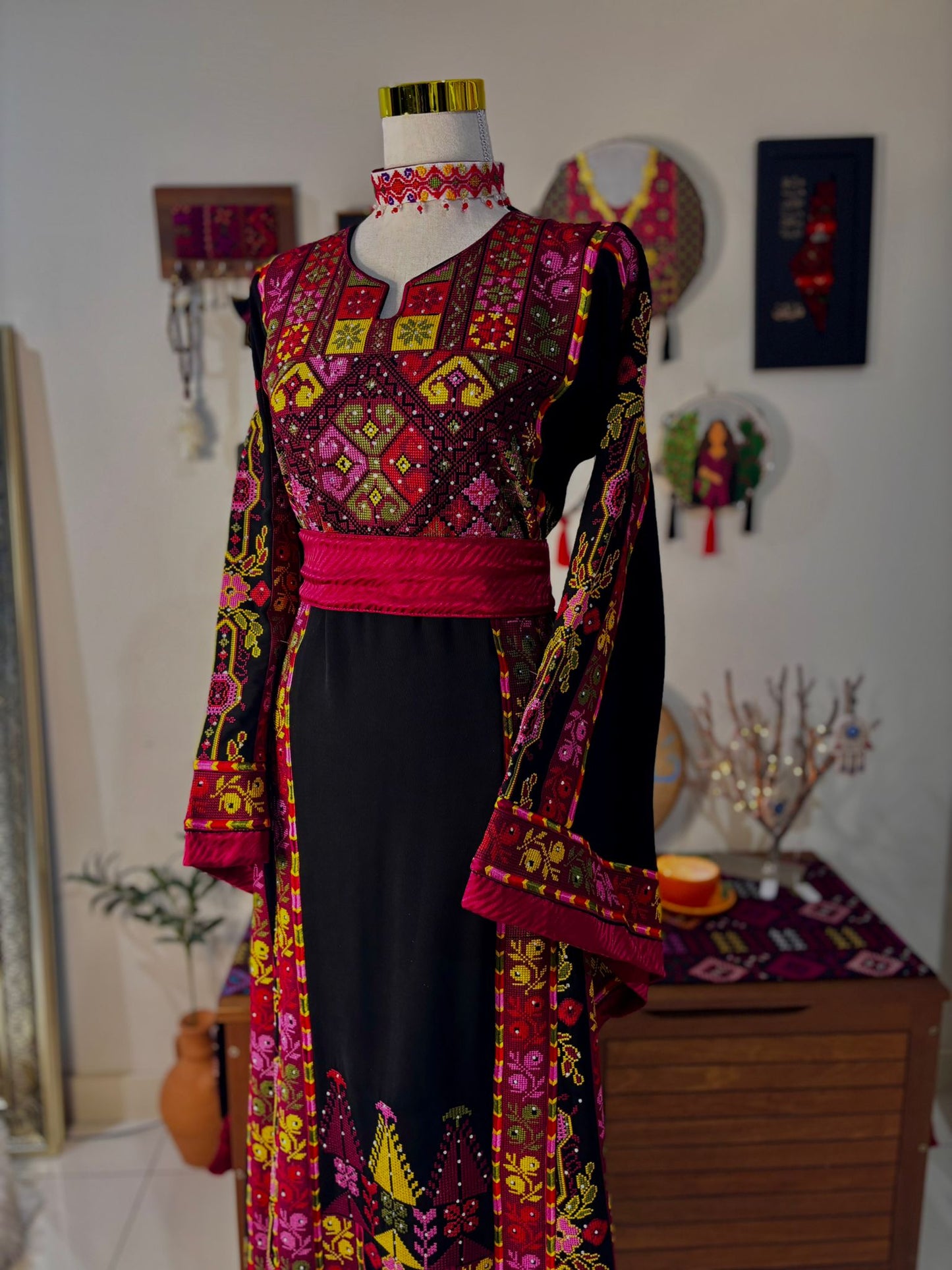 "Threads of the Sun" Thobe (Black).