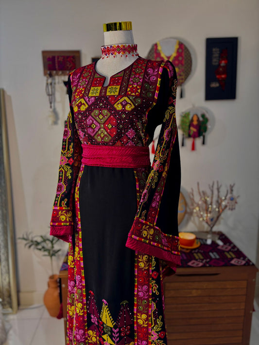 "Threads of the Sun" Thobe (Black).