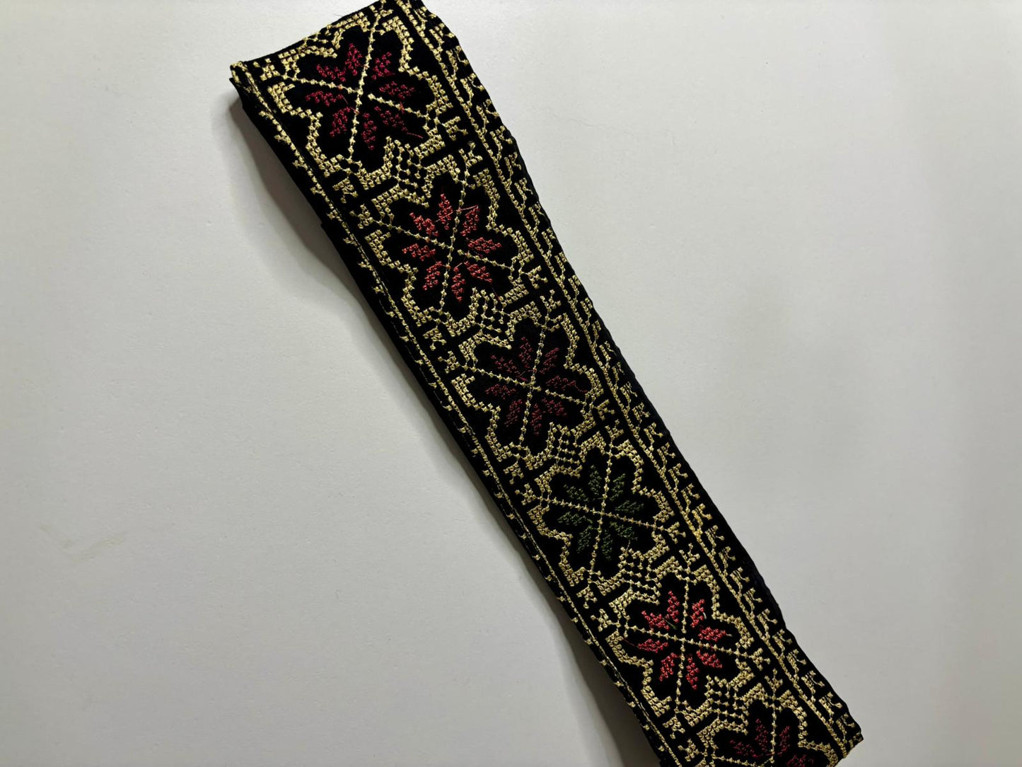 Tatreez Headband or Belt (no coins) Pattern 1 Gold Coloured